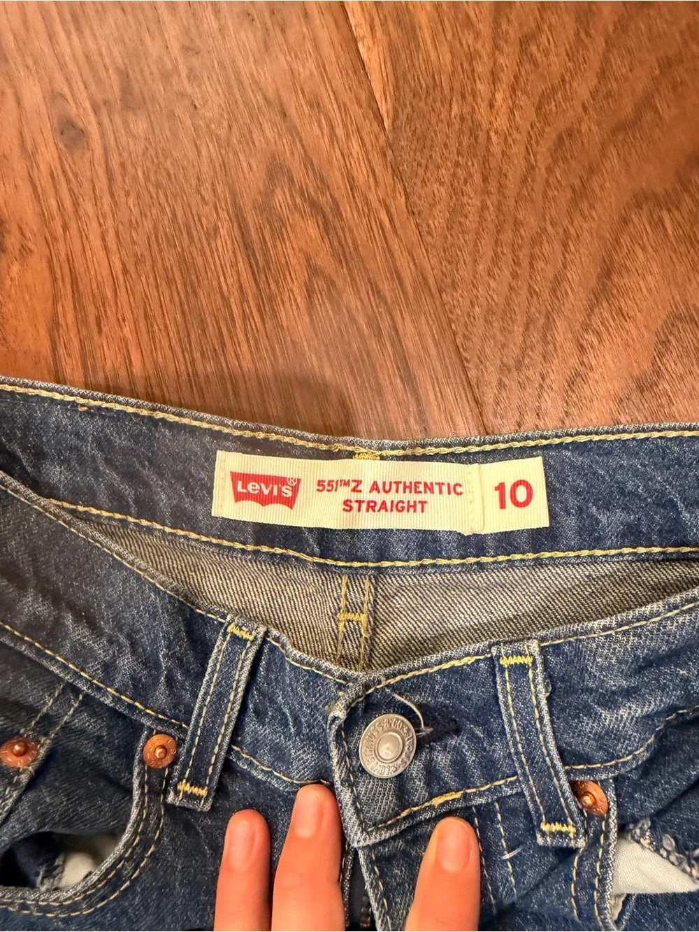 Levi's Dark Blue Authentic Straight Kids Jeans